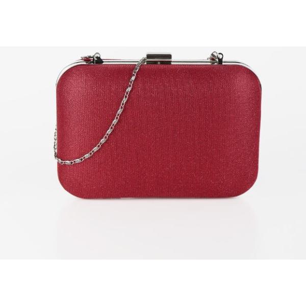 pochette Solada rosso tinta unita
