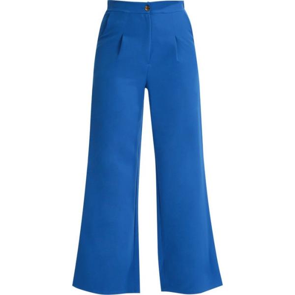pantaloni New Collection blu tinta unita