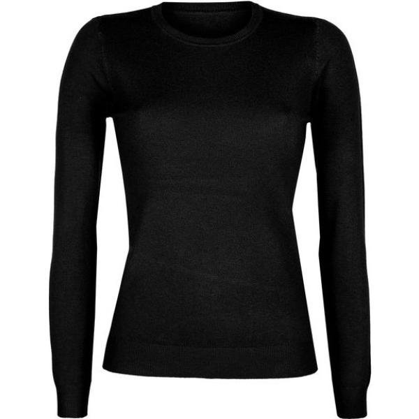pullovers Solada nero tinta unita
