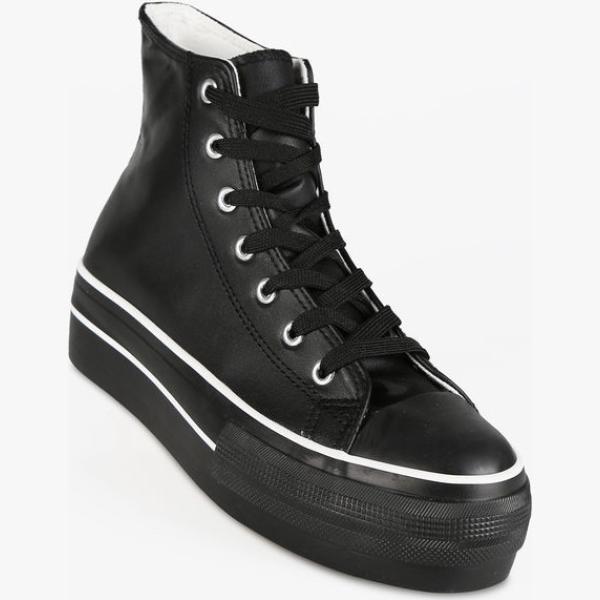 sneakers alte Original Marines nero tinta unita