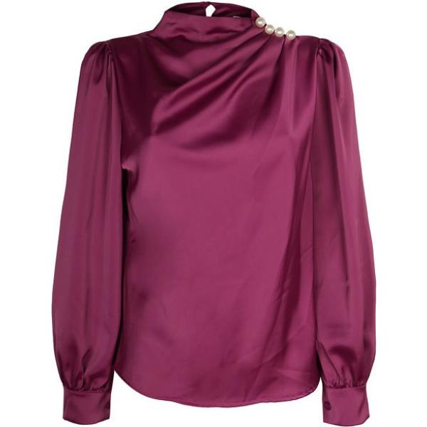 bluse Jack Moda viola tinta unita