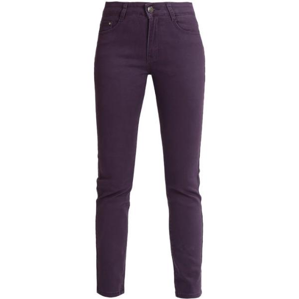 pantaloni Max & Liu viola tinta unita