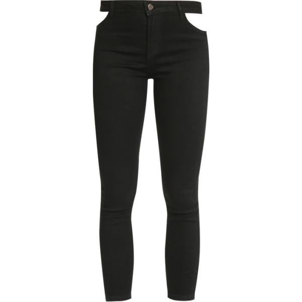 jeans slim fit Farfallina nero tinta unita