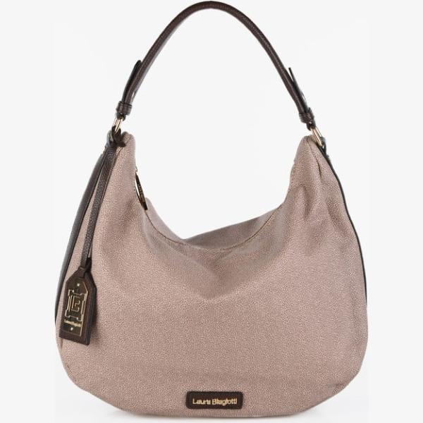 borse a spalla Laura Biagiotti marrone con stampe