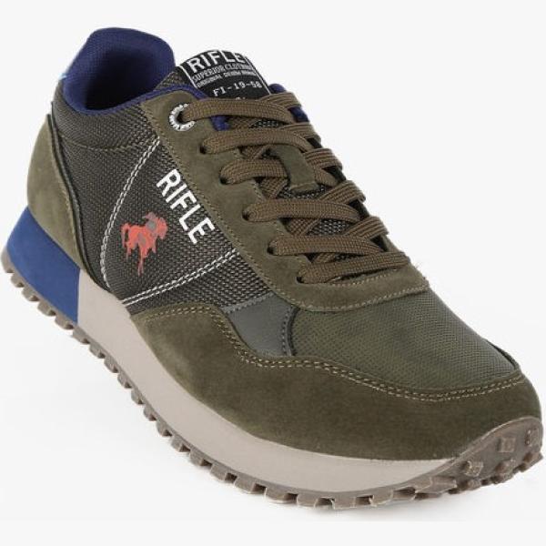 sneakers Rifle verde tinta unita