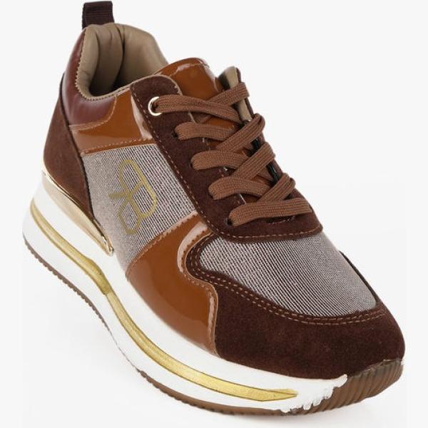 sneakers Renato Balestra marrone tinta unita