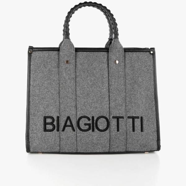 borse a mano Laura Biagiotti grigio tinta unita