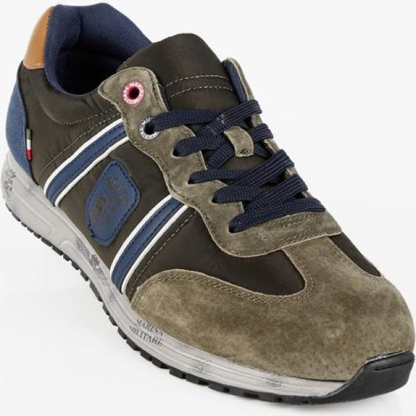 sneakers Marina Militare marrone con stampe
