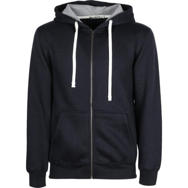 felpe con cappuccio Enos Jeans nero tinta unita