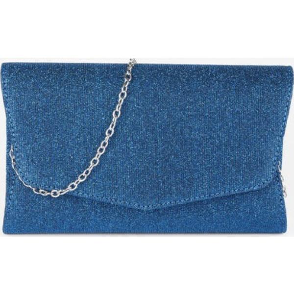 pochette Solada blu tinta unita