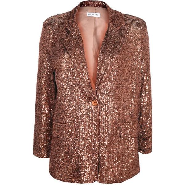 blazer Ghisleri marrone tinta unita