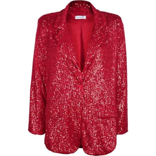 blazer Ghisleri rosso tinta unita