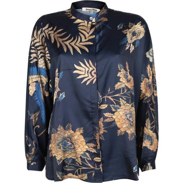 camicie Sweet Miss blu con stampe