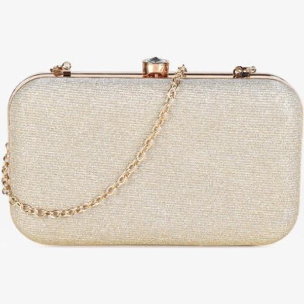pochette Solada marrone tinta unita