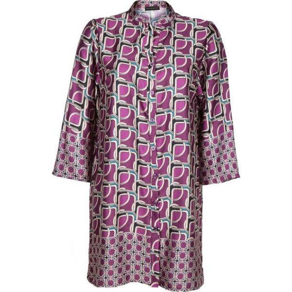 camicie Unique marrone con stampe
