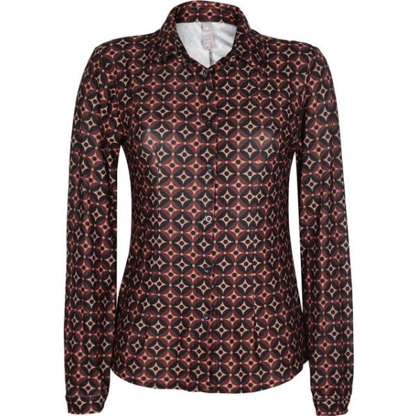 camicie Daystar marrone con stampe