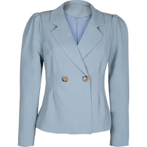 blazer Solada blu tinta unita