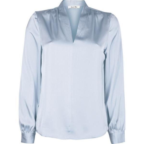bluse Sweet Miss viola tinta unita