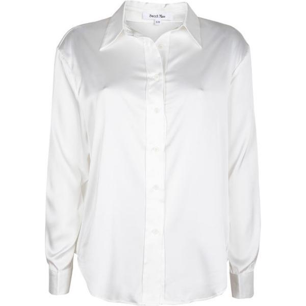 camicie Sweet Miss bianco tinta unita