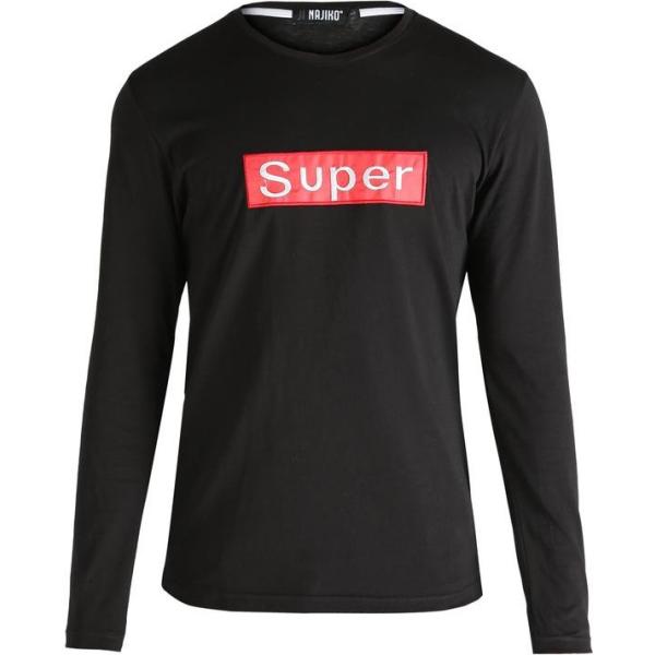 t-shirt Najiko nero tinta unita