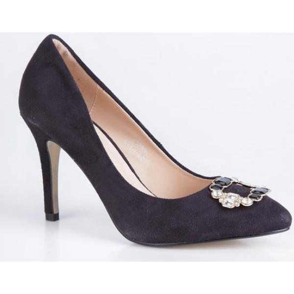 scarpe col tacco Queen Helena viola tinta unita