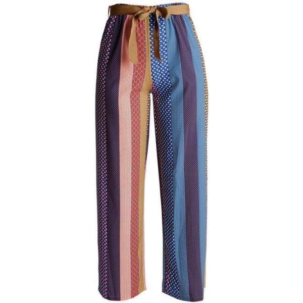 pantaloni Solada blu con stampe