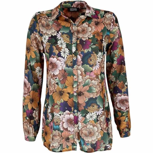 camicie Coveri Collection grigio a fiori