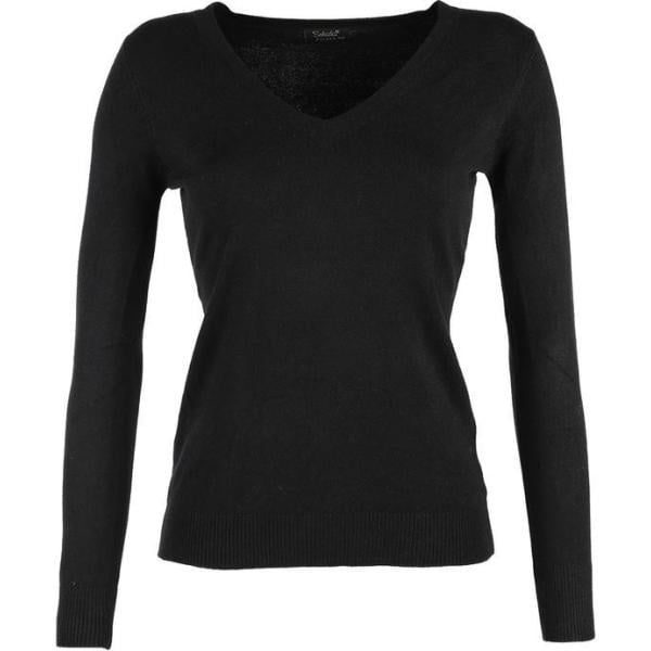 pullovers Solada nero tinta unita