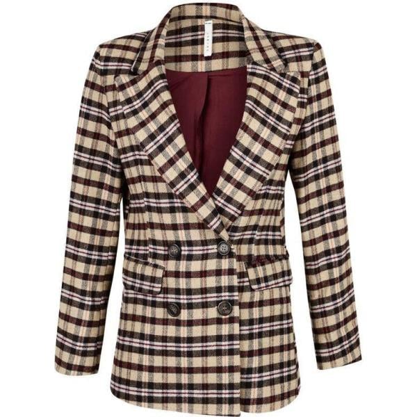 blazer Lumina multicolore scozzese