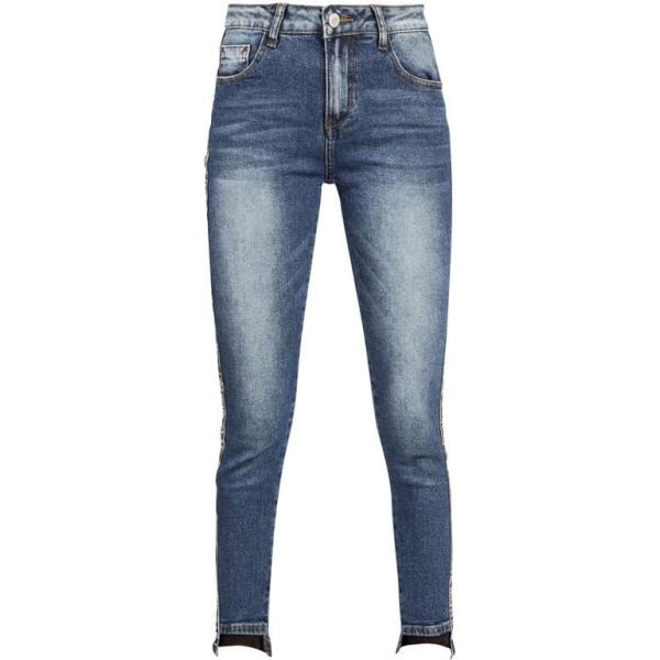 jeans slim fit Premium blu con stampe
