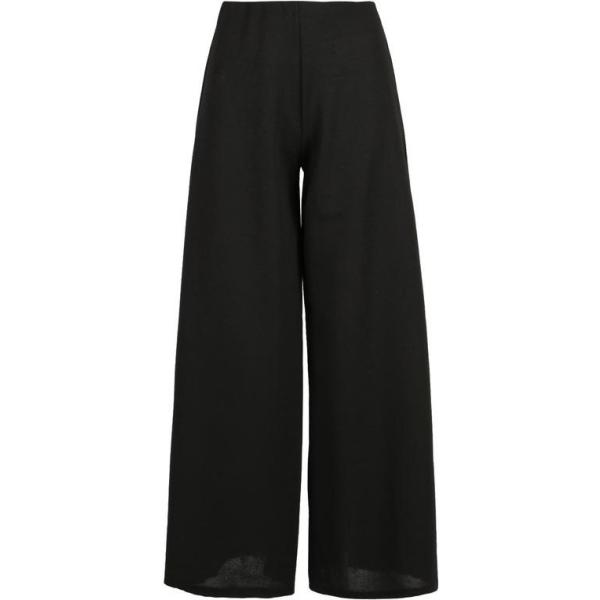 pantaloni a palazzo Beta nero tinta unita