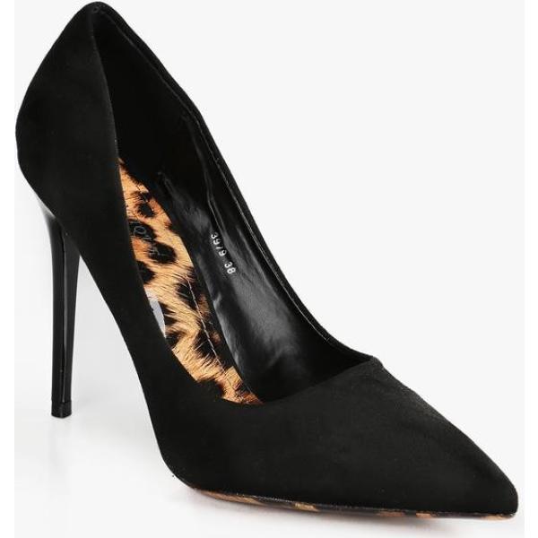 décolleté Diamantique nero animalier
