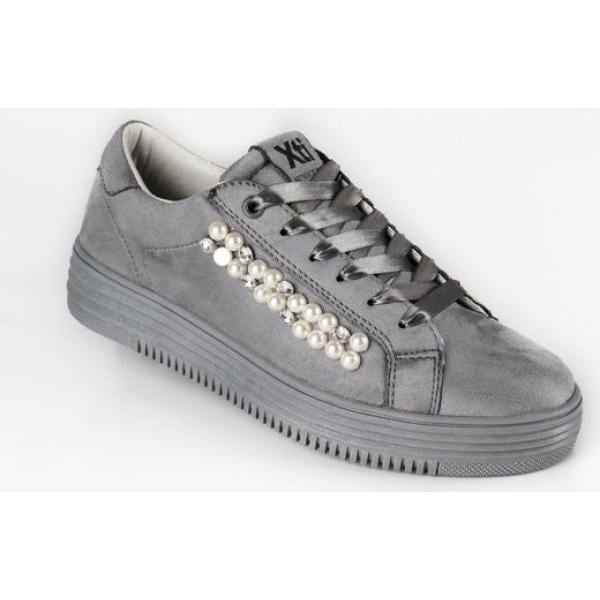 sneakers alte Xti grigio tinta unita