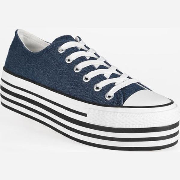 sneakers Trendy Too blu a righe