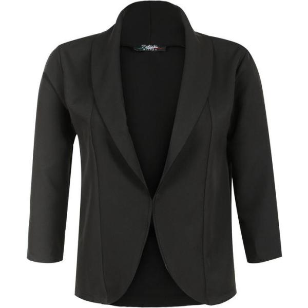 blazer Solada nero tinta unita