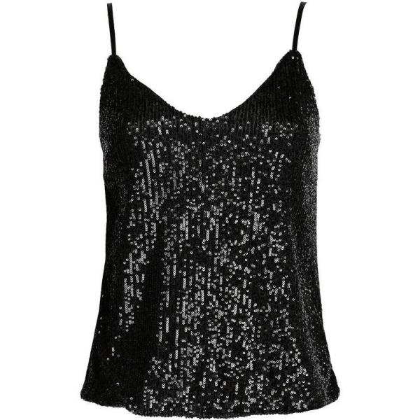 top Solada nero tinta unita