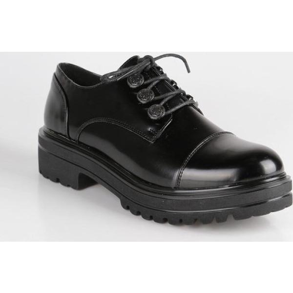 francesine Queen Helena nero tinta unita