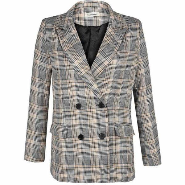 blazer Sweet Orange grigio principe di galles