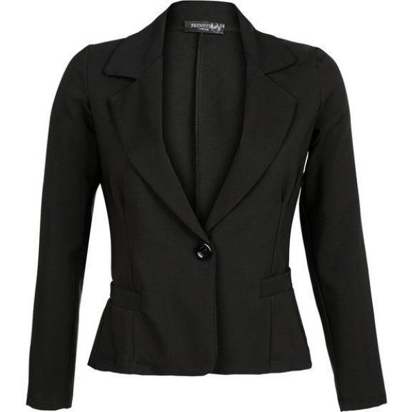 blazer Frenetika nero tinta unita