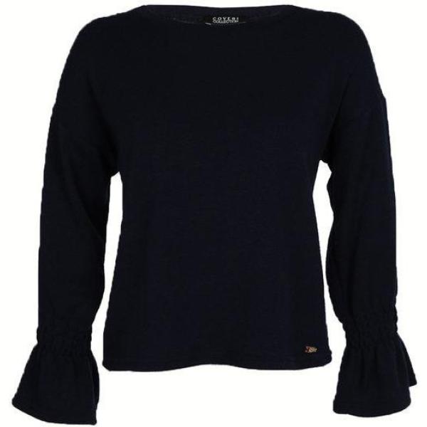 pullovers Coveri Collection nero tinta unita