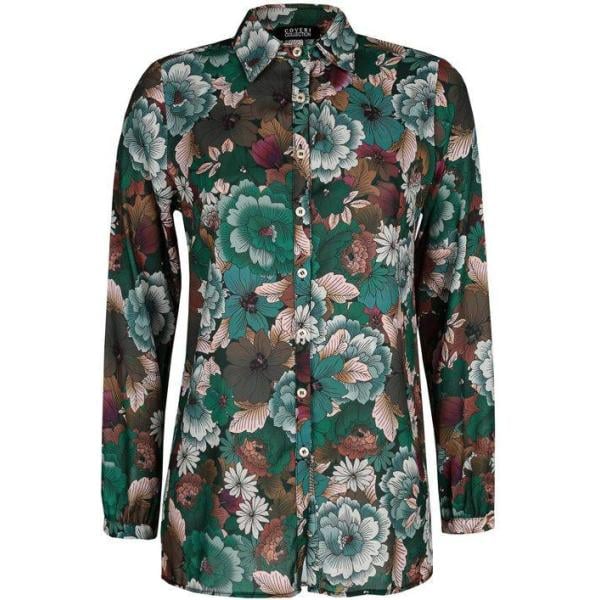 camicie Coveri Collection grigio a fiori