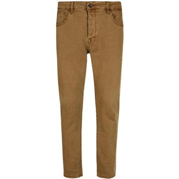 pantaloni chino Enos marrone tinta unita