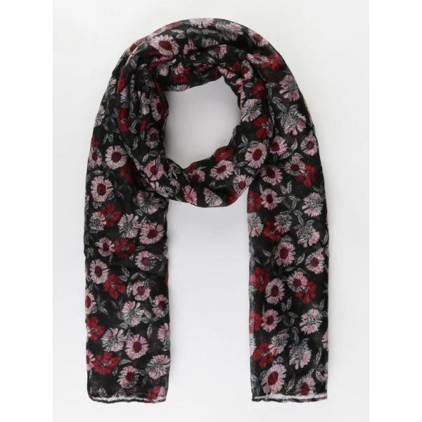 sciarpe Regina Schrecker nero a fiori