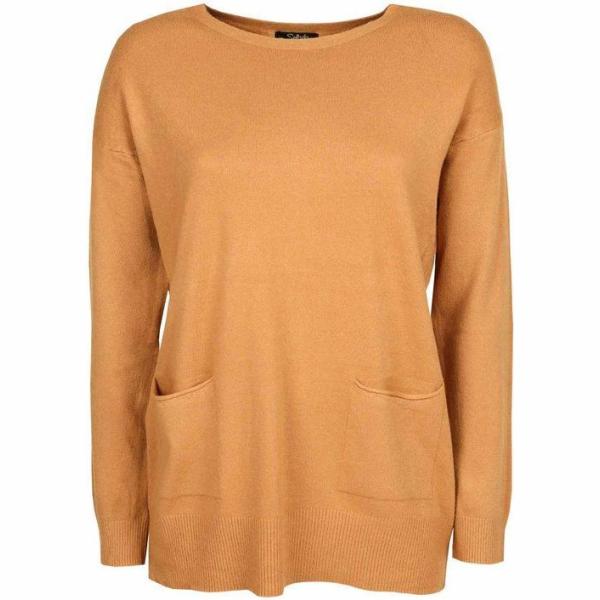 pullovers Solada marrone tinta unita