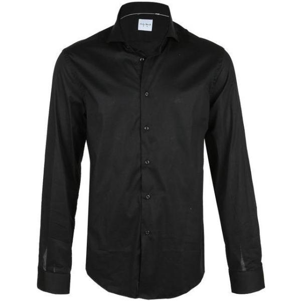 camicie Andy Don B nero tinta unita