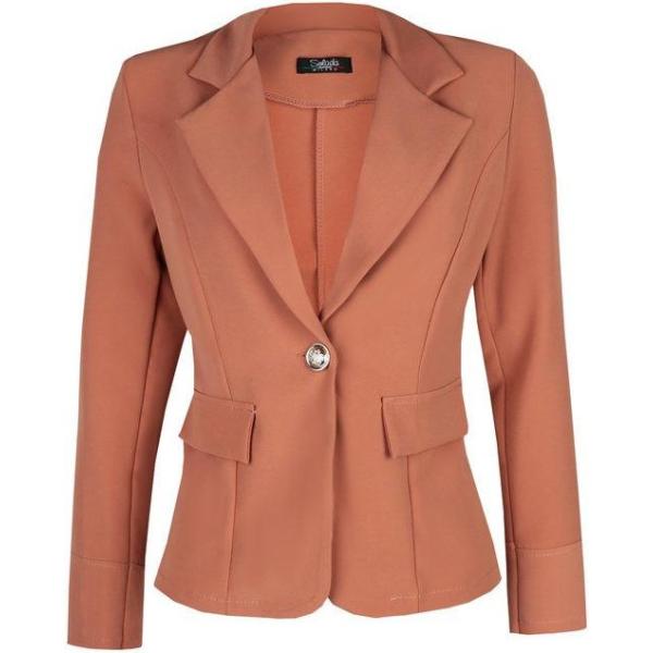 blazer Solada rosa tinta unita