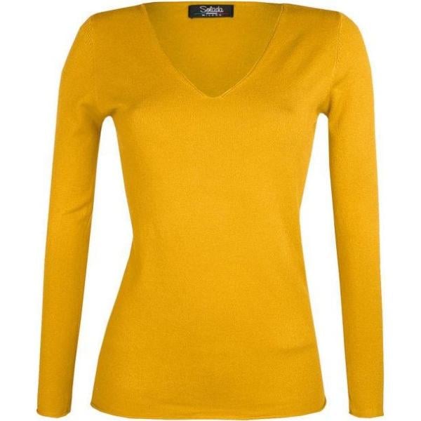 pullovers Solada marrone tinta unita