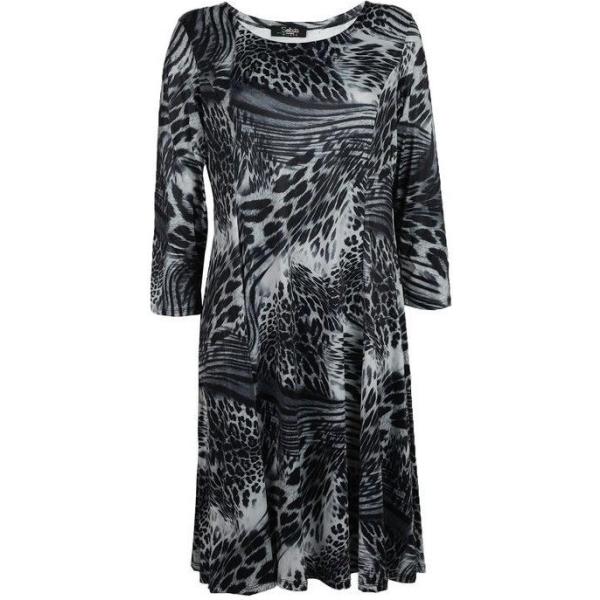 vestiti lunghi Solada nero animalier