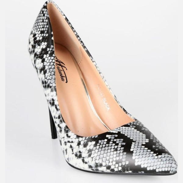 décolleté Mulanka grigio animalier