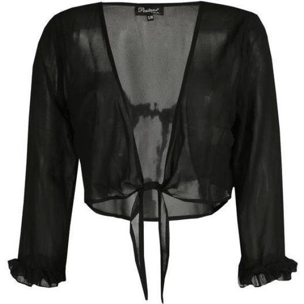 bolero Positano nero tinta unita